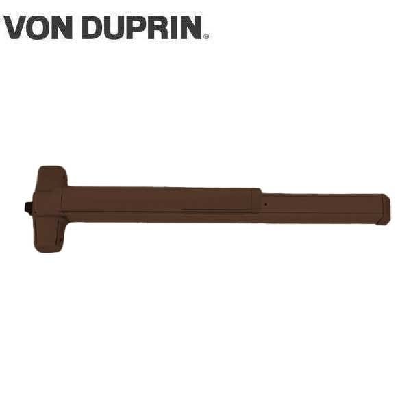 VonDuprin - 98EO - Rim Exit Device - Exit Only - No Trim - Dark Bronze Anodized Aluminum Finish - 3